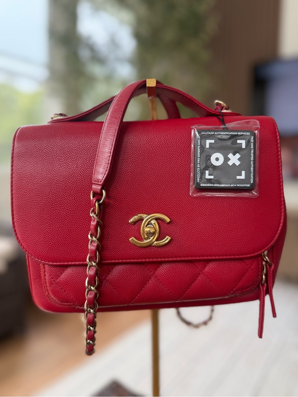 Chanel Business Affinity Flap Bag Quilted Caviar Mini